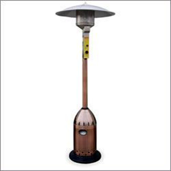 Picture of Uniflame Deluxe Residential Outdoor Patio Heater w/Bullet Base - Antique Copper