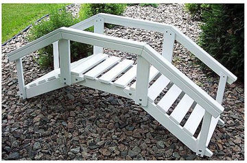 Patio Store. Prairie Leisure Decorative Garden Bridge w/ posts and chain