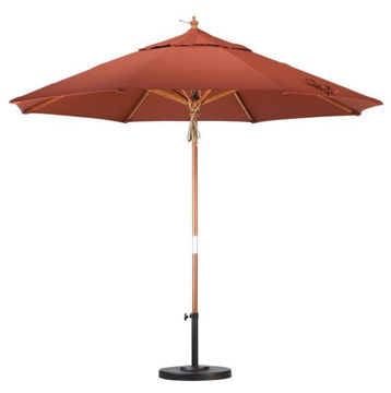 Patio Store Wood Pole Patio Umbrellas