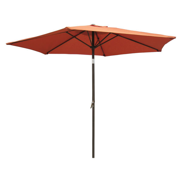 Picture of Outdoor 8 Foot Aluminum Umbrella - Terra Cotta