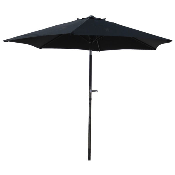 Picture of Outdoor 8 Foot Aluminum Umbrella - Black