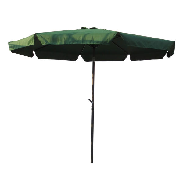 Picture of Outdoor 10 Foot Aluminum Umbrella with Flaps - Forest Green