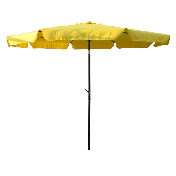 Picture of Outdoor 10 Foot Aluminum Umbrella with Flaps - Yellow