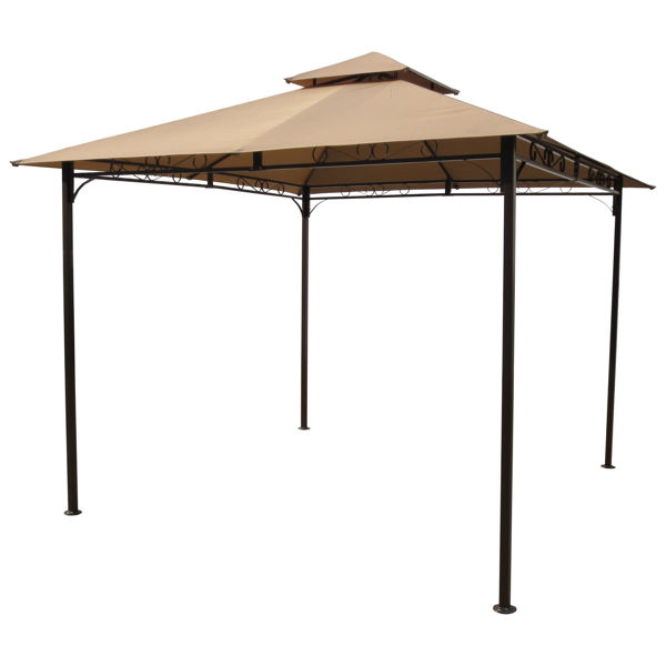 Picture of Square Vented Canopy Gazebo - Khaki