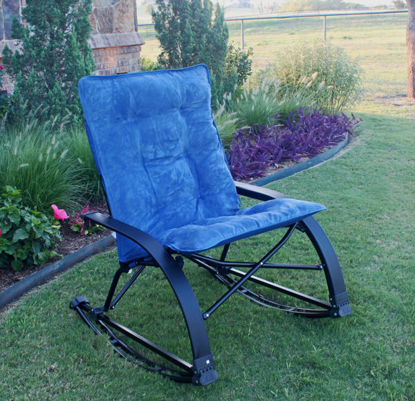 Picture of Folding Indoor/Outdoor Rocker - Indigo Blue