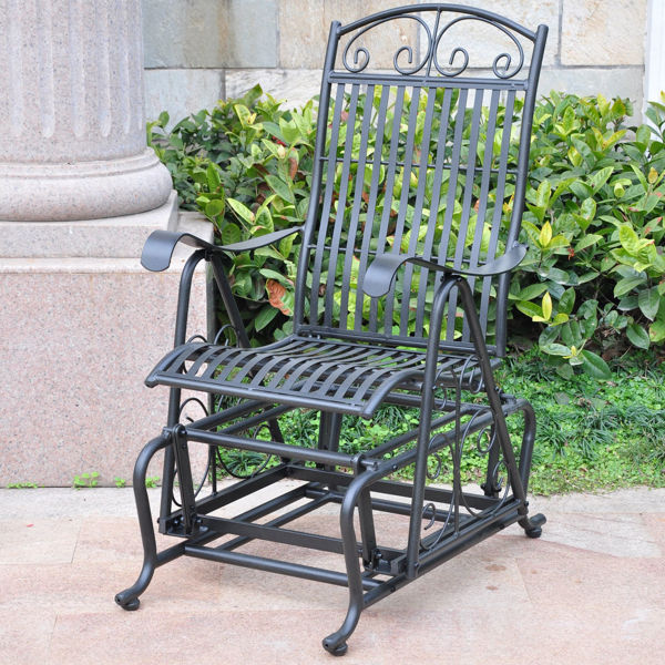 Picture of Mandalay Iron Glider - Antique Black