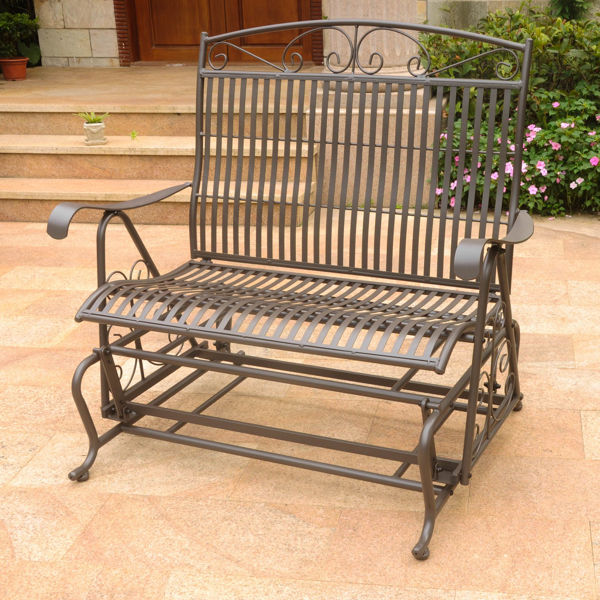 Picture of Mandalay Double Iron Glider - Rustic Brown