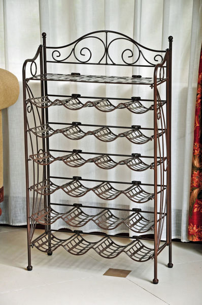 Picture of Iron 24-Bottle Wine Rack - Bronze