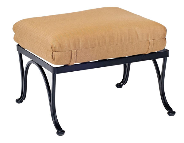 Wrought iron deals patio ottoman