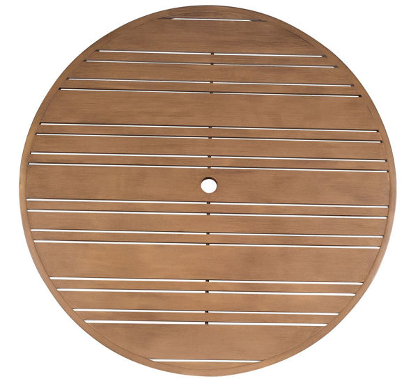 Picture of Woodard Extruded Aluminum Tri-Slat 48" Round Top