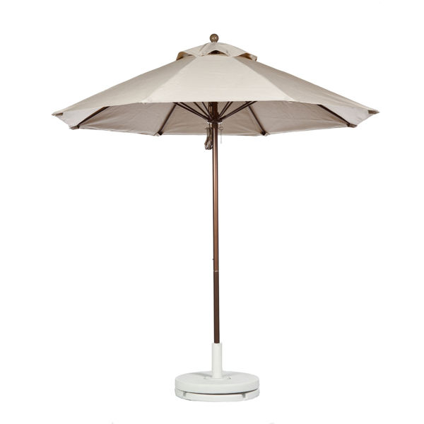 Picture of FiberBuilt 7.5 Ft Market Umbrellas Pulley and Pin Lift - Champagne Bronze Finish